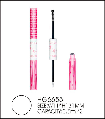 2 In 1 Empty Mascara Container Liquid Eyeliner Tube With Different Applicator