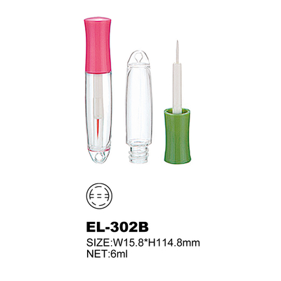 6ml Capacity Screw Cap Empty Eyeliner Bottle With Lip Gloss Logo Label