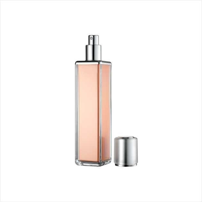 50ml 100ml Empty Double Wall Square Plastic Lotion Bottle with pump