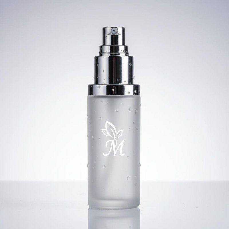 Crimp Sealing Cosmetic Airless Bottle with Customized Logo and UV Coating for Premium Cosmetic Packaging