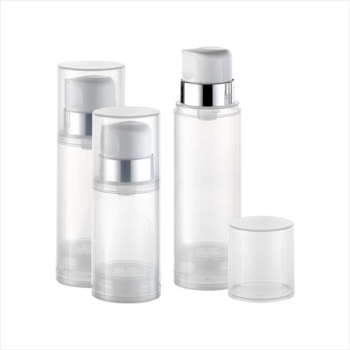 150ml 200ml 250ml Big Volume Airless Cosmetic bottle Eco friendly PP PCR